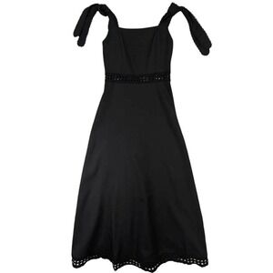 NEW Whimsigoth Midi Dress Womens S Cottagecore Romantic Goth Boho Chic Fairy